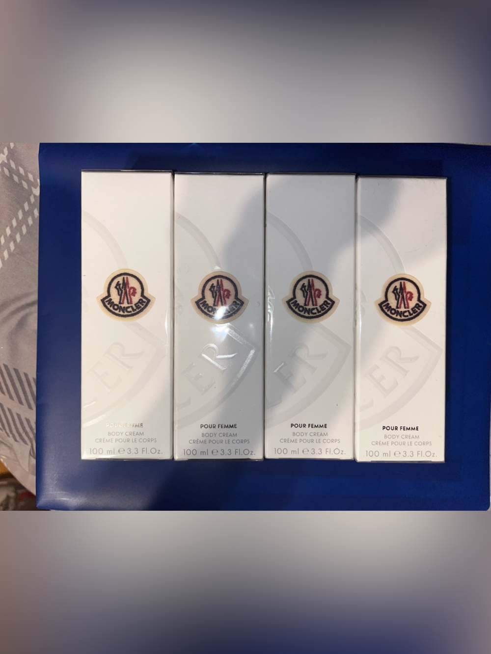 Moncler Women Bath & Body Cream - White and Blue Accents
